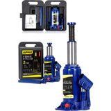 Stilmax Ultra Çelik Germany 2 Ton Kapasiteli Hidrolik Şişe Araç Krikosu Çantalı 34.5 cm Kullanım Alanı İçin