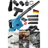 Stilmax X2 Çift Akülü Devir Ayarlı Şarjlı Hava Üfleme Çekme Toz Toplama Süpürge Makinesi + Başlık