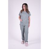 Stilmed Üniforma Çağla Yeşili Hemşire ve Doktor Forması Scrubs Takımı Likralı Alt Üst Üniforma Unisex Yarasa Kol - 2XS