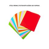Stilo A4 Renkli Fotokopi Kağıdı 80 gr 100'lü