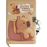 Stilo Capybara Şifreli Kilitli Defter A5 Karışık 12,8X18,6CM - 001-Renkli