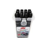Stilo ÇİFT UÇLU PREMİUM AKRİLİK MARKER PP KUTU 12 Lİ SİYAH