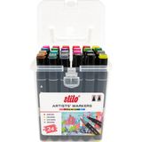Stilo Çift Uçlu Premium Akrilik Marker Pp Kutu 24 Renk - Çok Renkli - Renk Sayısı - Akrilik Marker