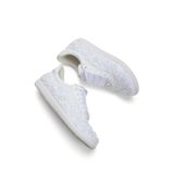 Stilo Gelinlik Ayakkabısı Abiye , Dantel İşlemeli Beyaz Konforlu Düz Taban Bride Shoe Spor Ayakkabı