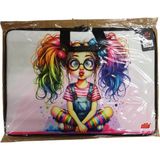 Stilo Kumaş Resim & Proje Çantası (35X50) Desenli (35*50) ( Sweat Girl ) - Çok Renkli - Proje Resim Çantası