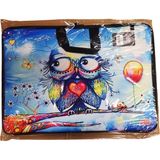 Stilo Kumaş Resim & Proje Çantası (35X50) Desenli (35*50) ( Unhappy Owl ) - Çok Renkli - Proje Resim Çantası