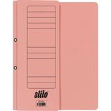 Stilo Lux Yarım Kapak Telli Dosya ( Pembe ) ( 10 Adet ) - Boyut - Lux Karton Yarım Kapak Telli Dosya