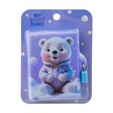 Stilo My Secret Sevimli Ayıcık Kilitli Defter 80 Sayfa A7 Karışık 8X11CM - Çok Renkli