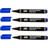 Stilo Permanent Kalem Yuvarlak Uç Mavi ( 4 Adet ) - Permanent Markör