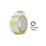 Stilo Şeffaf Koli Bandı 45 mm x 100 Metre (Yüksek Yapıştırma Kaliteli B