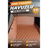 Stiloto Fiat Albea Birebir Uyumlu Araca Özel 7d Deri Paspas - Taba