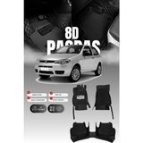 Stiloto Fiat Palio (1997-2012) 8d Deri Havuzlu Oto Paspas | Tam Koruma,araca Özel & Hızlı Montaj - Siyah