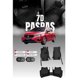 Stiloto Honda City (2021 ve Sonrası) 7d Deri Havuzlu Oto Paspas | Tam Koruma,araca Özel & Hızlı Montaj - Siyah