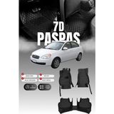 Stiloto Hyundai Accent Era (2006-2012) 7d Deri Havuzlu Oto Paspas | Tam Koruma & Hızlı Montaj - Siyah