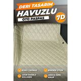 Stiloto Hyundai Getz (2004-2011) Birebir Uyumlu Araca Özel Dikim 7d Deri Paspas - Bej