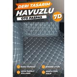 Stiloto Hyundai Getz (2004-2011) Birebir Uyumlu Araca Özel Dikim 7d Deri Paspas - Füme