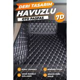 Stiloto Hyundai Getz (2004-2011) Birebir Uyumlu Araca Özel Dikim 7d Deri Paspas - Siyah - Beyaz
