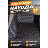 Stiloto Hyundai Getz (2004-2011) Birebir Uyumlu Araca Özel Dikim 7d Deri Paspas - Siyah - Kırmızı