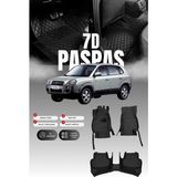 Stiloto Hyundai Tucson (2004-2009) 7d Deri Havuzlu Oto Paspas | Tam Koruma,araca Özel Kesim & Hızlı Montaj - Siyah