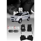 Stiloto Hyundai Tucson (2004-2009) 8d Deri Havuzlu Oto Paspas | Tam Koruma,araca Özel Kesim & Hızlı Montaj - Siyah