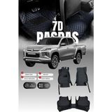Stiloto Mitsubishi L200 (2020 ve Sonrası) 7d Deri Havuzlu Oto Paspas | Tam Koruma,araca Özel & Hızlı Montaj