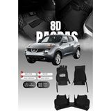 Stiloto Nissan Juke (2010-2019) 8d Deri Havuzlu Oto Paspas | Tam Koruma,araca Özel & Hızlı Montaj - Siyah