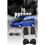 Stiloto Opel Combo C (2001-2011) 7d Deri Havuzlu Oto Paspas | Tam Koruma & Hızlı Montaj - Siyah