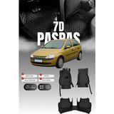 Stiloto Opel Corsa C (2002-2006) 7d Deri Havuzlu Oto Paspas | Tam Koruma,araca Özel & Hızlı Montaj - Siyah