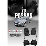 Stiloto Opel Corsa D (2006-2014) 7d Deri Havuzlu Oto Paspas | Tam Koruma,araca Özel & Hızlı Montaj - Siyah