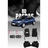 Stiloto Renault Megane 3 (2009-2016) 8d Deri Havuzlu Oto Paspas | Tam Koruma,araca Özel Kesim & Hızlı Montaj - Siyah