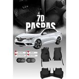 Stiloto Renault Megane 4 (2016-2025) 7d Deri Havuzlu Oto Paspas | Tam Koruma,araca Özel & Hızlı Montaj - Siyah