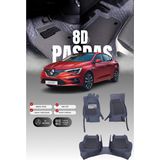 Stiloto Renault Megane 4 (2016-2025) 8d Deri Havuzlu Oto Paspas | Tam Koruma,araca Özel & Hızlı Montaj - Gri