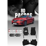 Stiloto Renault Megane 4 (2016-2025) 8d Deri Havuzlu Oto Paspas | Tam Koruma,araca Özel & Hızlı Montaj - Siyah