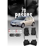 Stiloto Volkswagen Golf 5 (2004-2009) 7d Deri Havuzlu Oto Paspas | Tam Koruma,araca Özel & Hızlı Montaj - Siyah