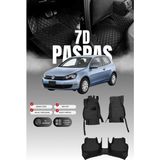 Stiloto Volkswagen Golf 6 (2009-2012) 7d Deri Havuzlu Oto Paspas | Tam Koruma,araca Özel & Hızlı Montaj - Siyah