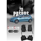 Stiloto Volkswagen Golf 7 (2013-2020) 7d Deri Havuzlu Oto Paspas | Tam Koruma,araca Özel & Hızlı Montaj - Siyah