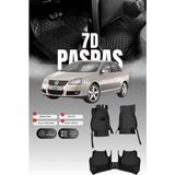 Stiloto Volkswagen Jetta (2006-2010) 7d Deri Havuzlu Oto Paspas | Tam Korum,araca Özel Kesim& Hızlı Montaj - Siyah