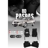 Stiloto Volkswagen Jetta (2006-2010) 8d Deri Havuzlu Oto Paspas | Tam Korum,araca Özel Kesim& Hızlı Montaj - Siyah