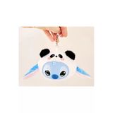 Stitch Beyaz Siyah Renk Kulaklı Bozuk Para Cüzdanı Anahtarlık – Figürlü Peluş A Plus Kalite Beyaz