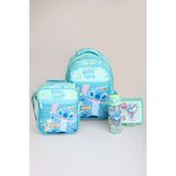 Stitch "dekomus Cep Defteri Hediyeli" Lisanslı Stıtch "galaxy Pop Koleksiyonu" Okul Çantası,termoslu Beslenme ÇANTASI,500 ml Matara ve Beslenme Kabı Seti - 12M-Krem