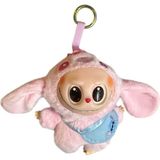 Stitch Figürlü Labubu Peluş Anahtarlık Pembe
