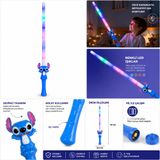 Stitch Figürlü LED Işıklı Sihirli Değnek – Renk Değiştiren Eğlence Çubuğu Mavi