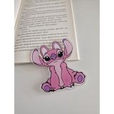 Stitch Pembe Pleksi Kitap Ayracı 8 cm -1 Adet