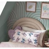 Stitch Pink ve Lilo Desenli % 100 Pamuk Kumaş 1 Adet Yastık Kılıfı 50X70 cm