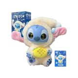 Stitch Sürpriz Anahtarlık Yeni Nesil Labubu Model Stitch Anahtarlık Süpriz Kutusunda 15 Cm Mor - Siyah