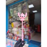 Stitch Temalı Işıklı Oyuncak Çubuk 35 cm LED Işıklı Dekoratif Çocuk Oyuncağı Hediyelik - Pembe