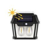 STLIFE 2 Ampullu Güneş Enerjili Sensörlü Bahçe Teras Balkon Modern Aplik Lamba Dekoratif Solar Aydınlatma