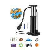 STLIFE Bisiklet Pompa Ayak Tipi Lastik Şişirme Pompası Oto Motor Bisiklet Top Bot Teker Pompa Hızlı Şişirme