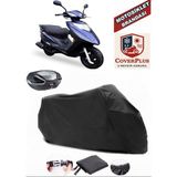 Stmax Lindy 50 Branda Siyah Arka Çanta Uyumlu(Topcase) Motosiket Brandası Motor Örtüsü Çadır Su Geçirmez Motosiklet Kılıfı Motor Brandası,lastikli,taşıma Torbalı