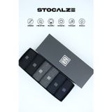 Stocalze Bambu Erkek Uzun Konç Desenli 6'Lı Soket Çorap. Nefes Alan Ve Terletmeyen Erkek Bambu Çorap